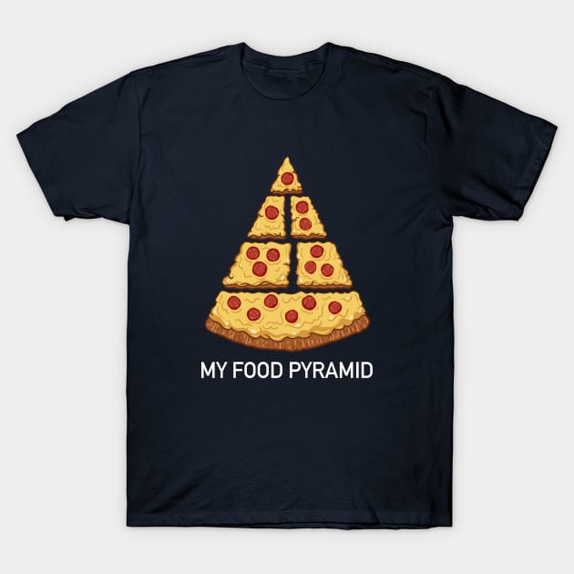 My Food Pyramid T-Shirt by DeepFriedArt